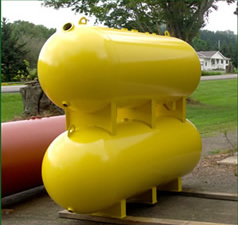 Propane Tanks converted for hot water storage