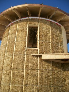 Solar Dragon - Construction Straw Wall 5 - Obadiah's Wood Boilers