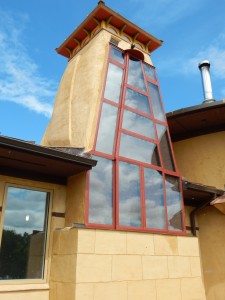 Solar Dragon - Completed Solar Chimney 1 - Obadiah's Wood Boilers