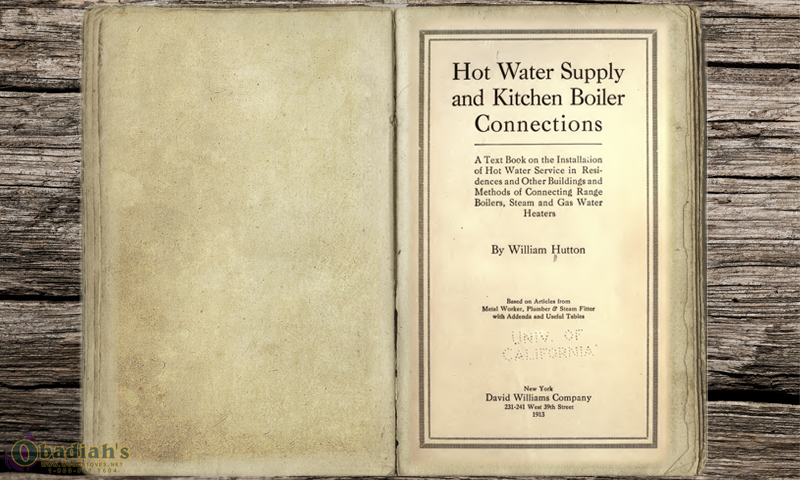 Domestic Hot Water Supply and Kitchen Connections - William Hutton - Obadiah's Wood Boilers